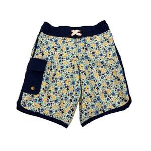 Cat & Jack Floral Swim Trunks Bathing Suit Size Youth XS 4/5